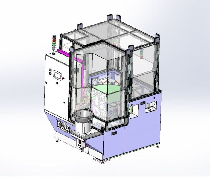 Modèle 3D d'une machine spéciale à plateau indexé